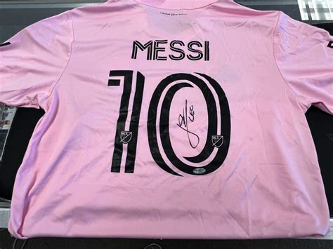 Lionel "Leo" Messi Signed Inter Miami Soccer Jersey InPerson Authentic ...