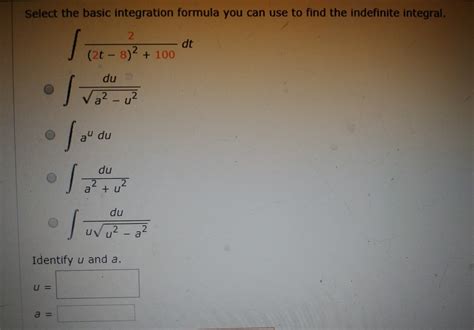 Image result for Basic Formula Indefinite Integration