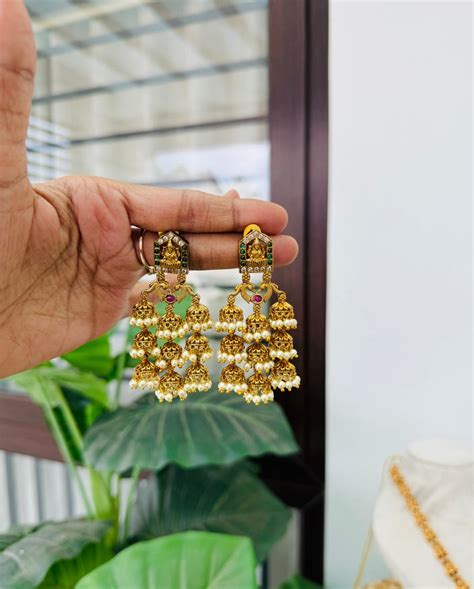 premium layer jumka – Shrishti Jewels