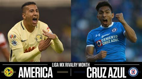 Liga MX Rivalry Month Club America vs Cruz Azul Clasico Joven ...