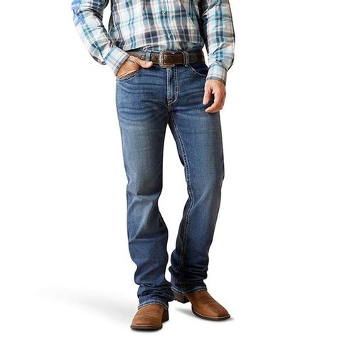 Ariat Big & Tall M4 Bannock Hugo Relaxed Fit Bootcut Jeans, 44 x 30 - Blue (1 pair) Delivery or ...