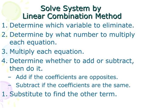 Image result for Perform a Linear Combination