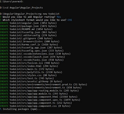 How to Create Angular Project 的图像结果