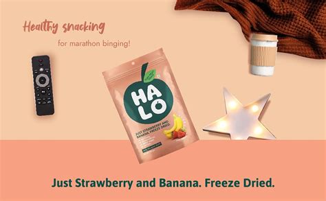 HALO Freeze Dried Banana & Strawberry | Healthy Banana And Strawberry ...