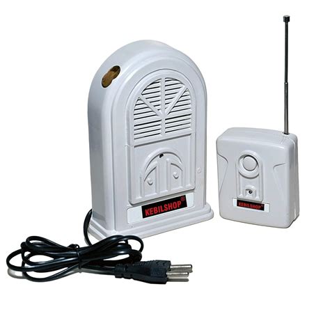 KEBILSHOP Long Range Wireless Heavy Duty Remote Bell, Calling Bell for ...