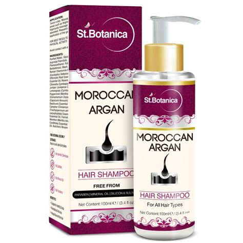Buy StBotanica Moroccan Argan Hair Shampoo With Organic Argan Oil ...