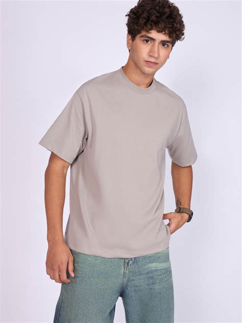 Stirling - Loose Fit T-Shirt - Light Gray – Espanshe