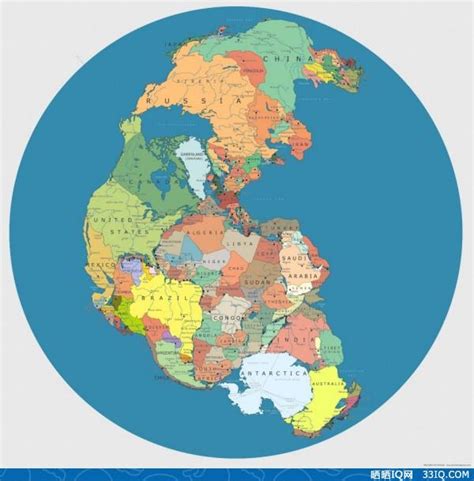 超古时代的地图：今天的国家在3亿年前的位置 - 33IQ
