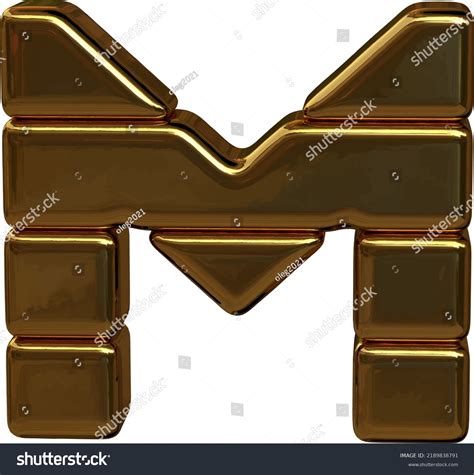 Letters Four Horizontal Blocks Letter M Stock Vector (Royalty Free ...