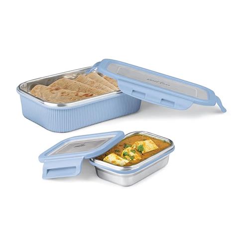 Buy MILTON Cool Touch Epic 800 Stainless Steel Tiffin, Set of 2 (780 ml ...