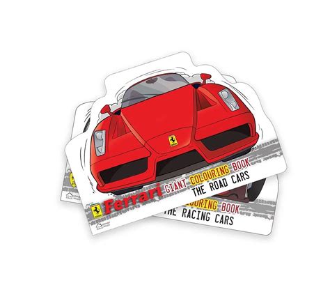 Wonder House Books Ferrari the Racing Car Giant Colouring Book for kids ...