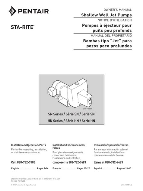 Image result for Sta-Rite Pool Pump Manual