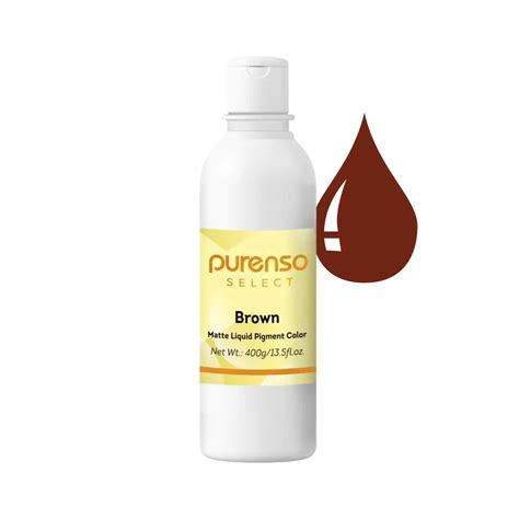 Matte Brown Liquid Pigment (Non Bleeding Colors) - Purenso Select