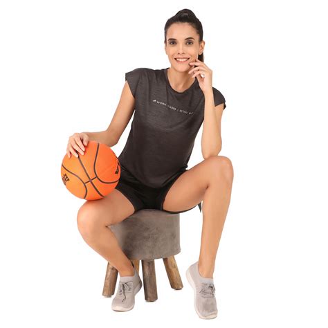 Mega Sleeve Side Knot Tshirt For Women (Grey) – ReDesign Sports