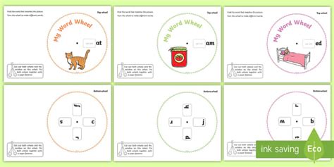 CVC Word Wheels Initial Sounds