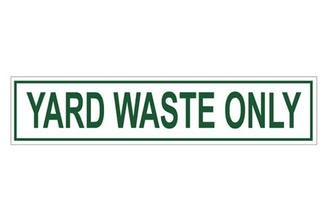 Image result for Yard Waste Stickers
