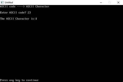 Image result for Visual Basic Code for Next ASCII