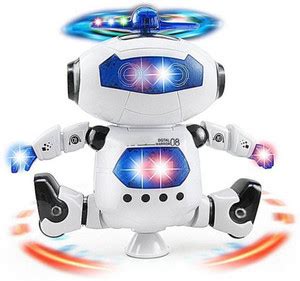Tenmar Dancing Robot Musical Toy With Flashing Lights & Sounds For ...