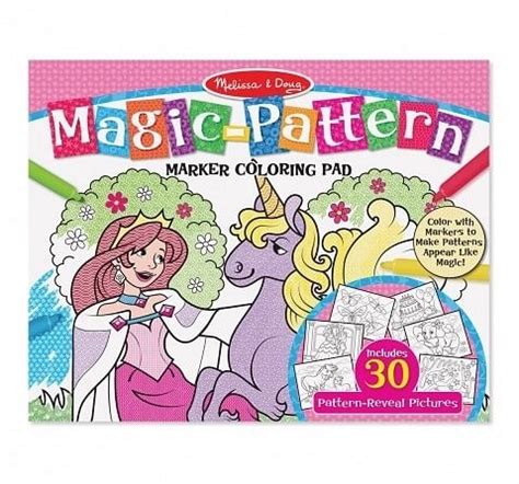 Buy online Melissa & Doug Magic Patterns Coloring Pad, Pink | Hamleys India