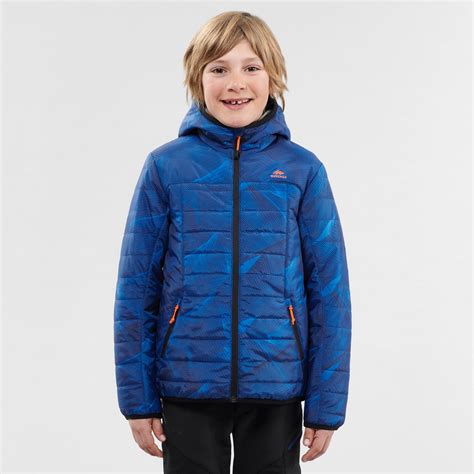 Kids Hiking Padded Jacket MH500 Blue (7-15 Yrs)