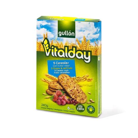 Gullon Vital Day Multi Cereals and Berries Biscuits, 240G : Amazon.in ...