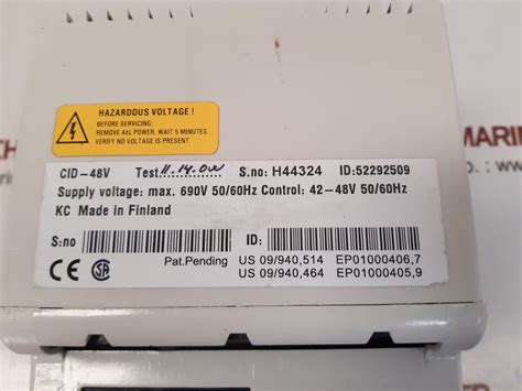 Controlpro Cid-48V Condition Monitoring Unit 52292509 (Not Working ...