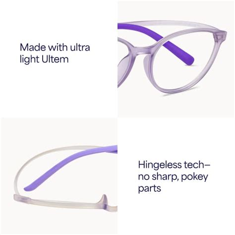 Buy Blue Transparent Black Full Rim Rectangle Kids 8-12 yrs Hooper ...