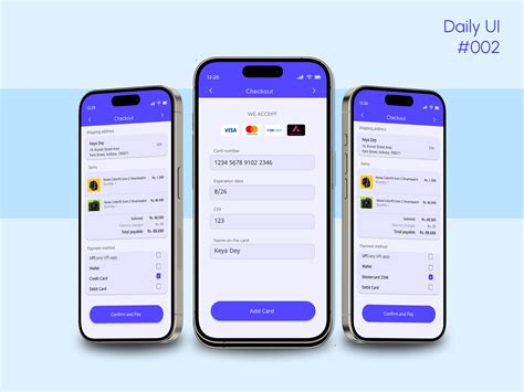 Daily UI 002- Checkout page by Pooja Martina on Dribbble