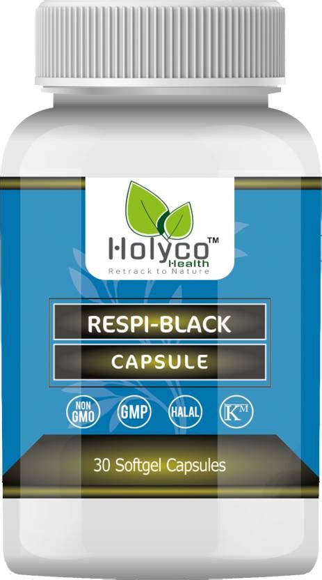 Holyco Health Respi Black Capsule | Turmeric, Kalonji seed oil, Ginger ...