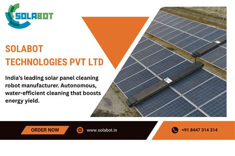 Solar Panel Cleaning Robot Manufacturer in India | Solabot