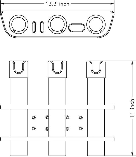 Buy Brocraft Rod Holder for Lund Boat Sport Track/Lund Boat Rod Storage ...