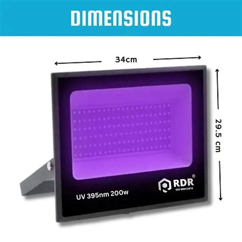 UV Floodlight 395nm Blacklight for DJ Stage Lighting, Glow Events ...