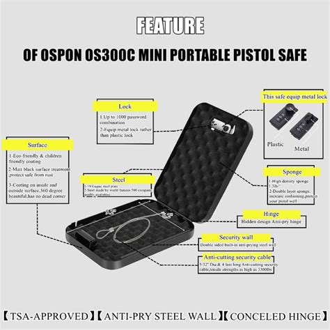 Fingerprint / Password Metal Anti-theft Car Safety Box Valuables Stora