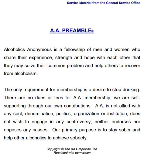 A.A PREAMBLE