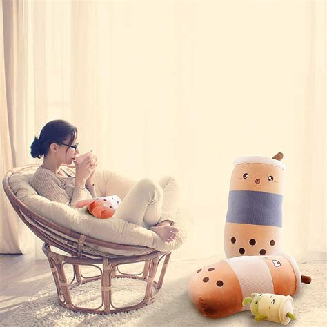 Buy DENTRUN Boba Stuffed Animals Toys, Boba Plush Bubble Tea Cup Shaped ...