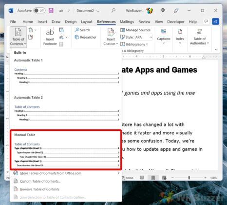 Image result for Table of Contents Tutorial for Word