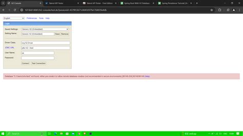 Connect H2 Database Java 的图像结果