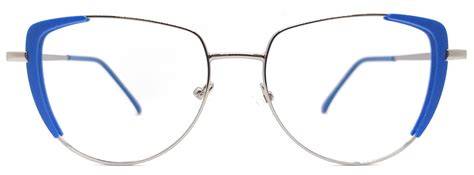 VE Silver & Blue Round Metal Frame for Men & Women – Vidaestilio