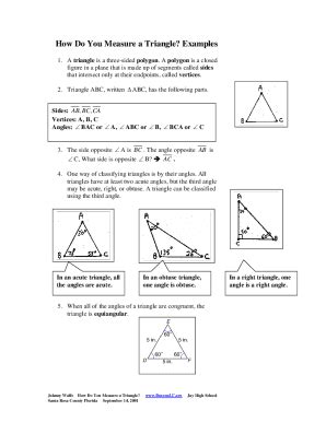 Fillable Online How Do You Measure a Triangle? - Beacon Learning Center ...