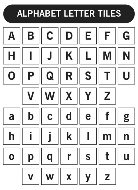 Letter Tiles - 10 Free PDF Printables | Printablee