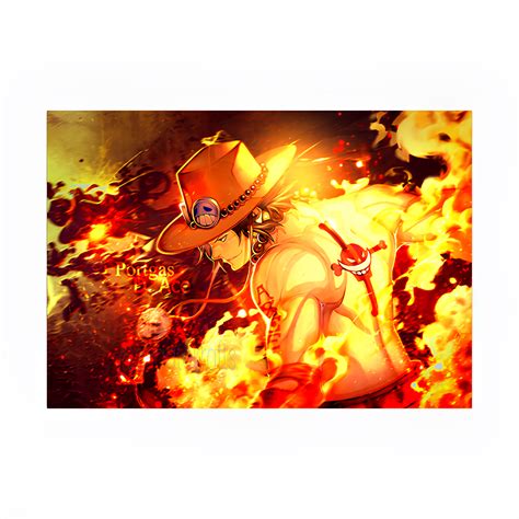 Fire Pillar - Portgas D. Ace Poster – Inkyprinty.in