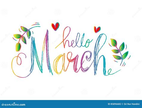 Hello March Stock Illustrations – 2,181 Hello March Stock Illustrations ...