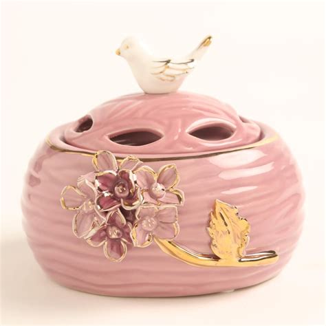 Buy Moksha Decor Ceramic Bird Decorative Canister from Home Centre at ...