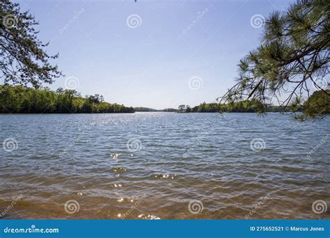 A Gorgeous Spring Landscape at Lanier Point Park with Rippling Blue ...