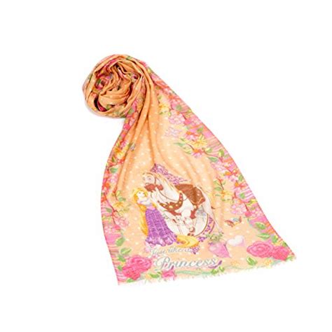 Buy Disney By Shingora Orange Princess Rapunzel woolen stole or scarf ...