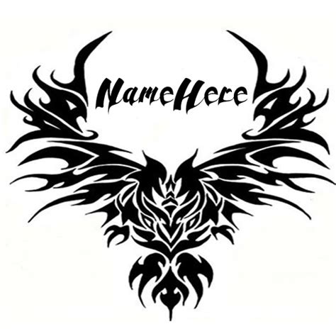 Create stylish decorative tattoo with your name