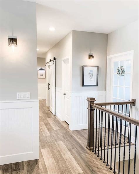 Wood Floor Grey Walls