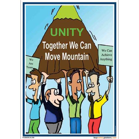 buysafetyposters.com - Office Teamwork Posters In English Vinyl Sun ...