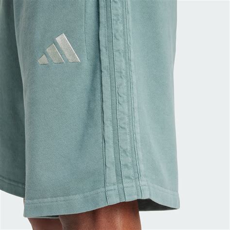 adidas ALL SZN French Terry Washed 8 Inch Shorts - Green | Free ...