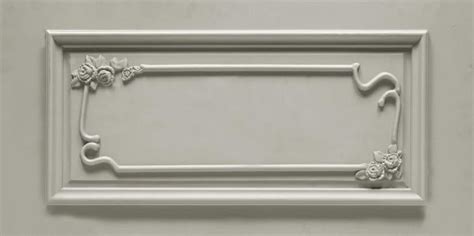 AR-107 Floret Frame Light Grey PU Stone Panel 4x2 ft designer louvers ...